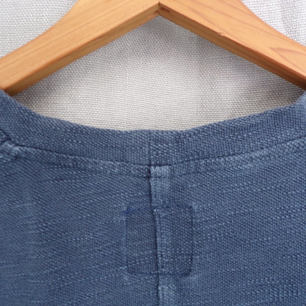 Zara Man Men's Textured Cotton Crew Jersey - blue, size S - Picture 6 of 9